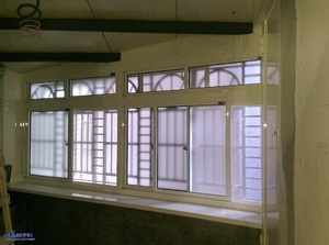 陽台外凸氣密窗規劃(施工後)鋁製雨遮、側面封板、底座04
