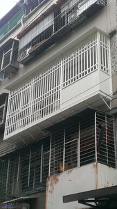 板橋銘傳街-陽台防盜窗&下降置物櫃、冷氣欄 (4)